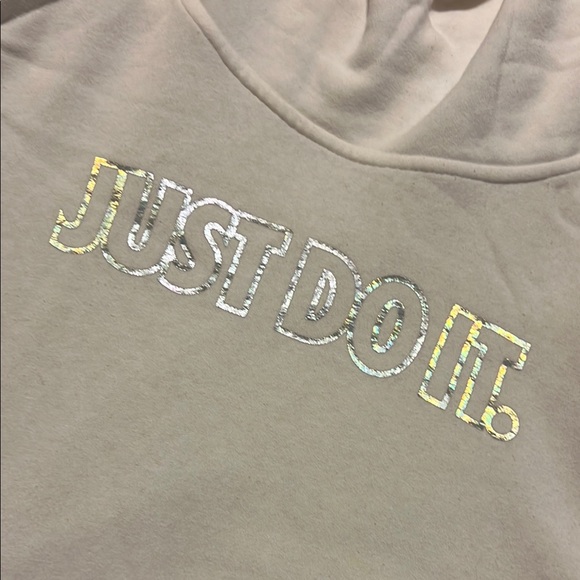 Nike White Hoodie with 'Just Do It' Design - Picture 3 of 3